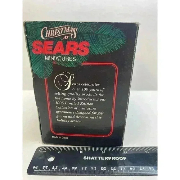 Craftsman bear ornaments 1995 Sears Christmas tree décor/ holiday décor - Picture 6 of 6